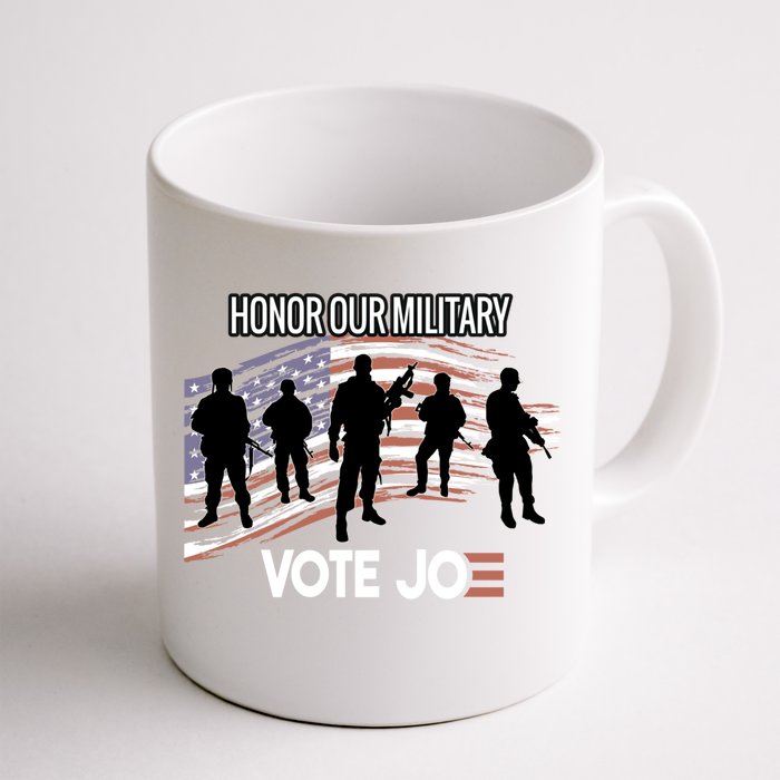 Anti Trump Pro Military Vote Joe Biden Honor Fallen Soldiers Gift Front & Back Coffee Mug