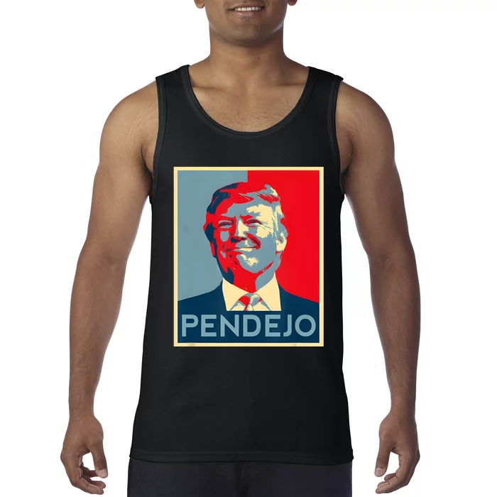 Anti Trump Pendejo Trump Usa American President Picture Tank Top