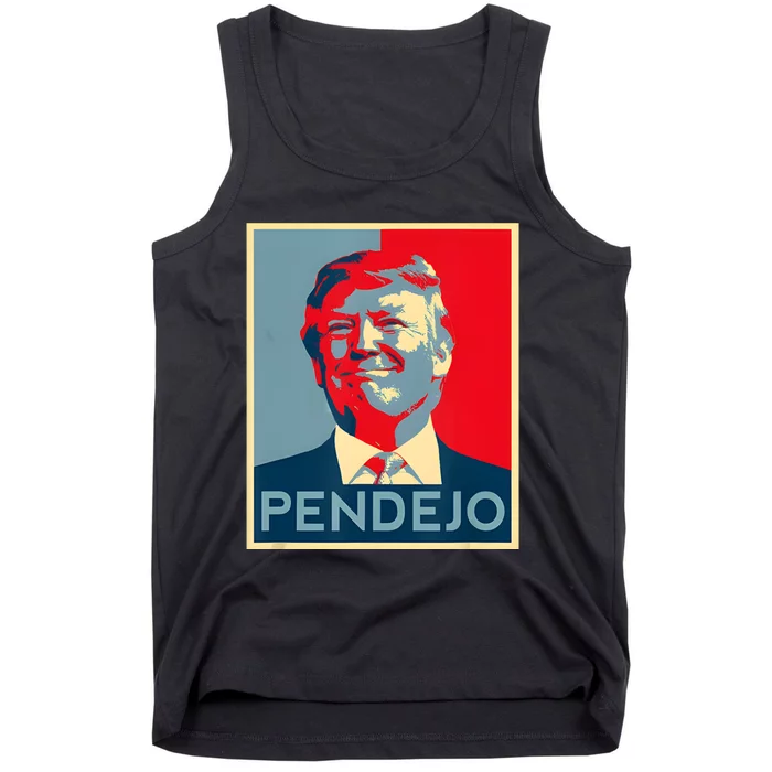 Anti Trump Pendejo Trump Usa American President Picture Tank Top