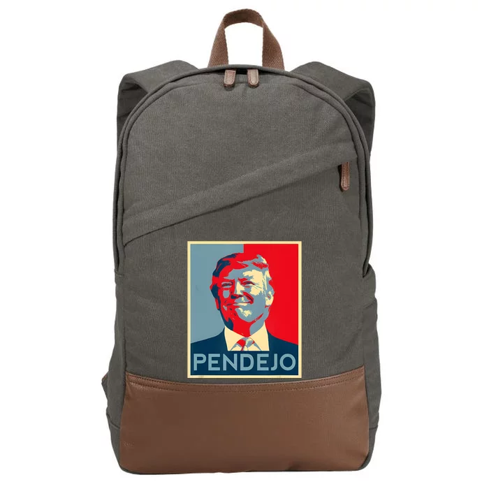 Anti Trump Pendejo Trump Usa American President Picture Cotton Canvas Backpack