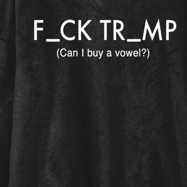 Anti Trump Protest Political Funny Trump Hooded Wearable Blanket