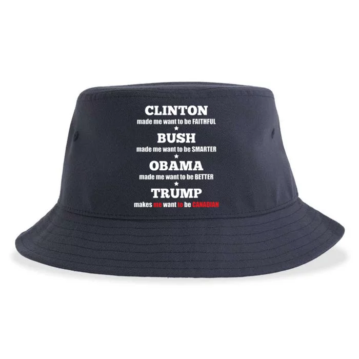 Anti Trump Political For Independents And Liberals Sustainable Bucket Hat