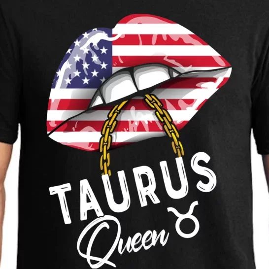 American Taurus Queen Lips May April Birthday Sexy Cute Cool Gift Pajama Set