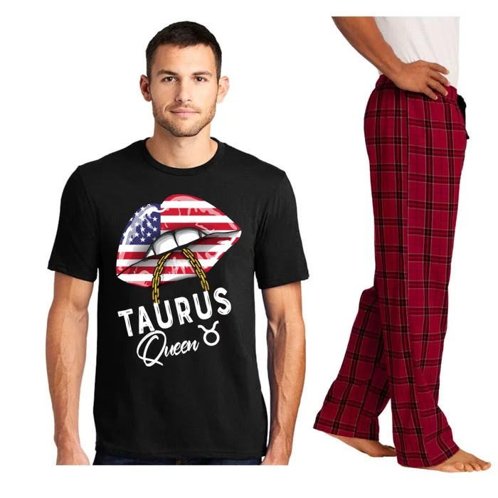 American Taurus Queen Lips May April Birthday Sexy Cute Cool Gift Pajama Set