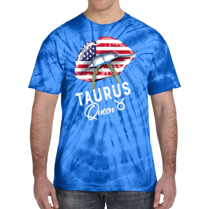 American Taurus Queen Lips May April Birthday Sexy Cute Cool Gift Tie-Dye T-Shirt