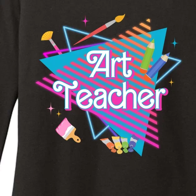 Art Teacher Retro Gift Womens CVC Long Sleeve Shirt