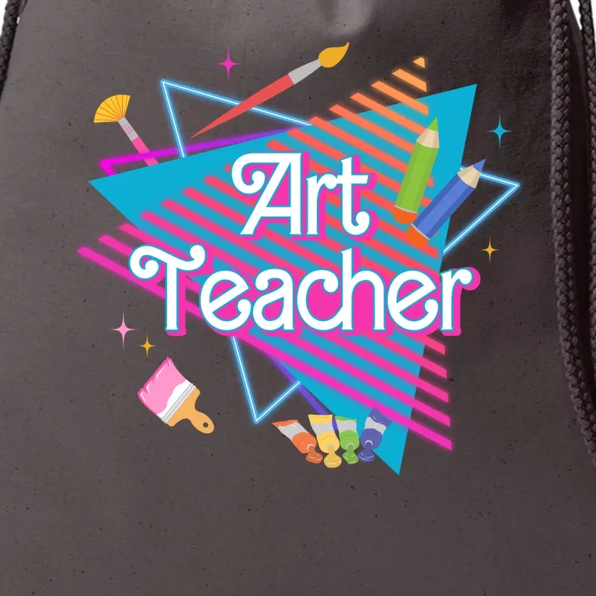 Art Teacher Retro Gift Drawstring Bag