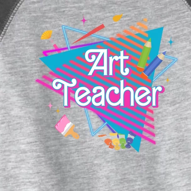 Art Teacher Retro Gift Toddler Fine Jersey T-Shirt