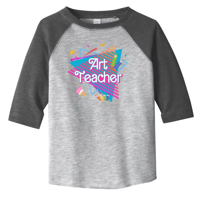 Art Teacher Retro Gift Toddler Fine Jersey T-Shirt