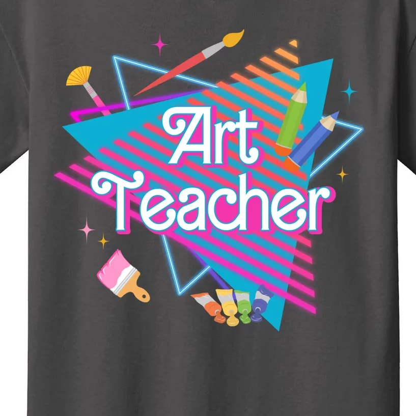 Art Teacher Retro Gift Kids T-Shirt