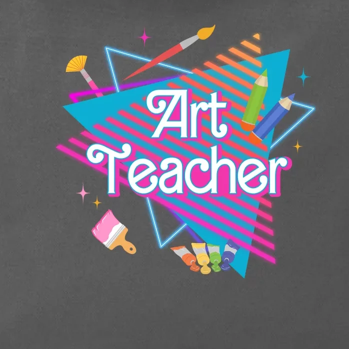 Art Teacher Retro Gift Zip Tote Bag