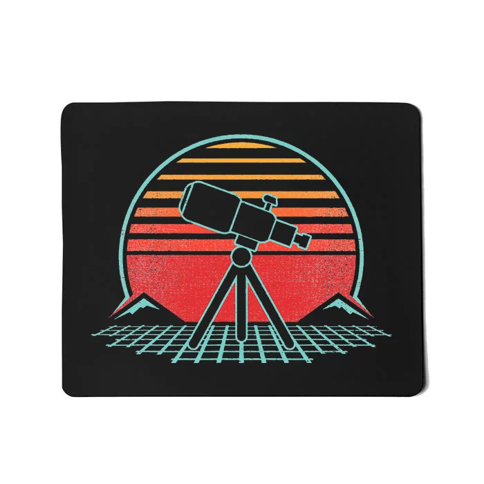 Astronomy Telescope Retro Space Science Vintage Mousepad