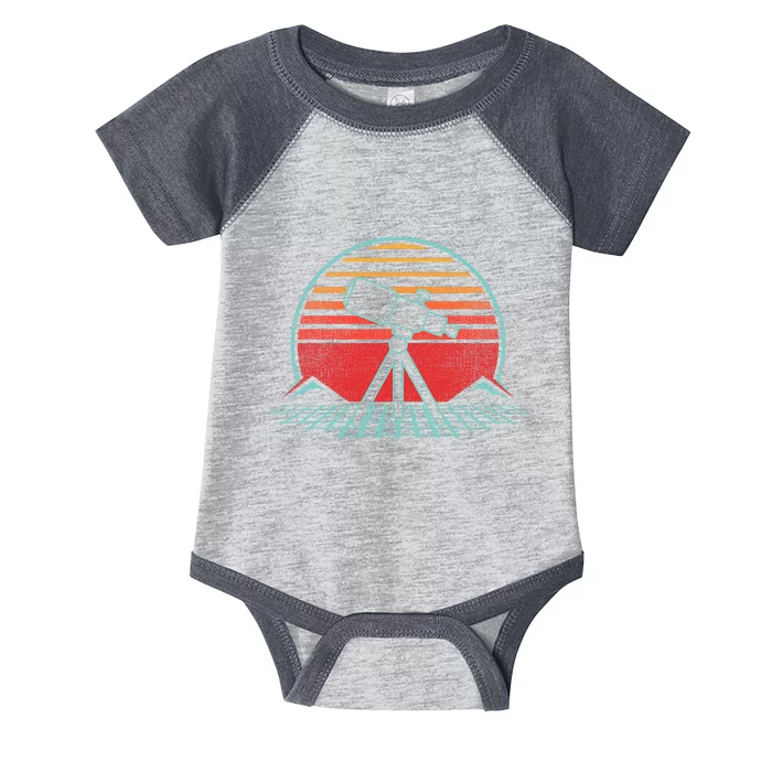 Astronomy Telescope Retro Space Science Vintage Infant Baby Jersey Bodysuit