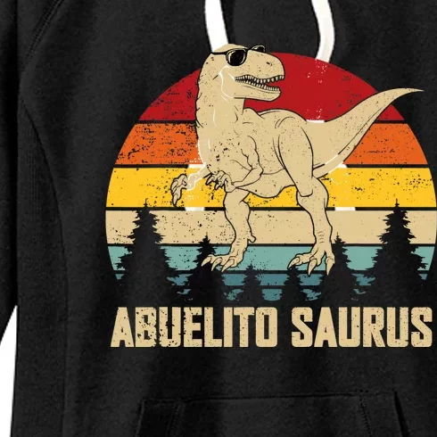 Abuelitosaurus T Rex Dinosaur Dad Father's Day Abuelito Women's Fleece Hoodie