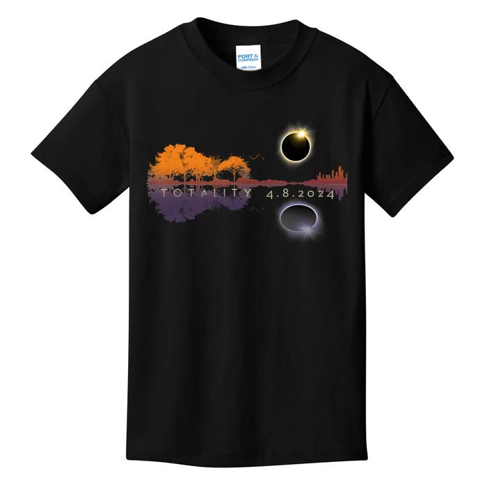 America Totality Reflections 4 8 24 Sun Eclipse Kids T-Shirt