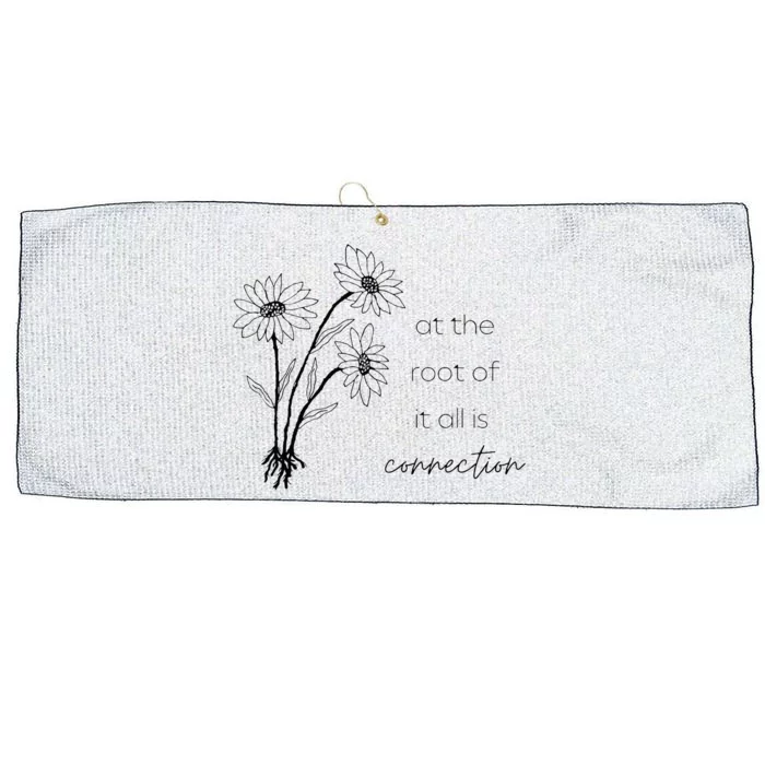 At The Root Of It All Is Connection Large Microfiber Waffle Golf Towel