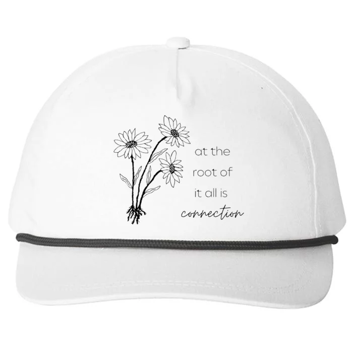 At The Root Of It All Is Connection Snapback Five-Panel Rope Hat