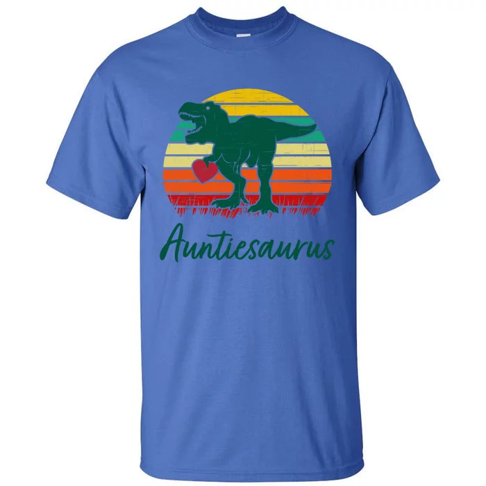 Auntiesaurus T Rex Dinosaur Cute Aunt Gift Tall T-Shirt