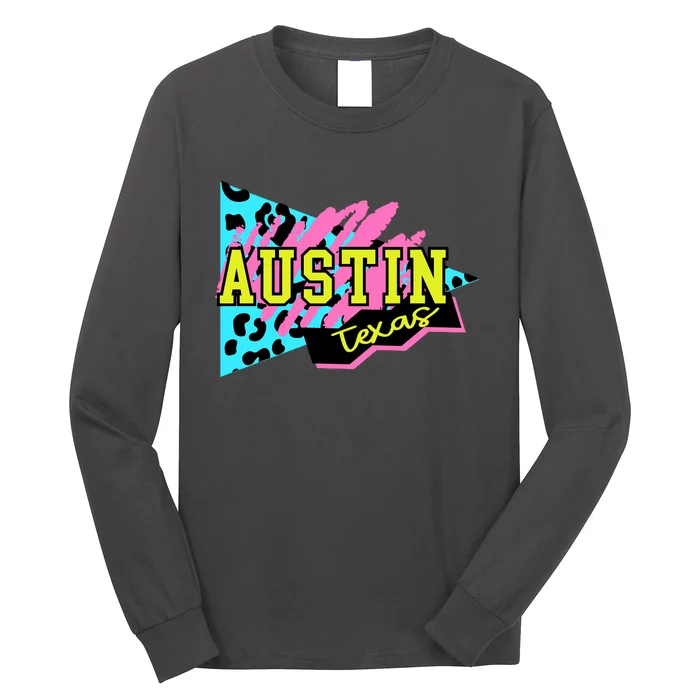 Austin Texas Retro 90s Long Sleeve Shirt