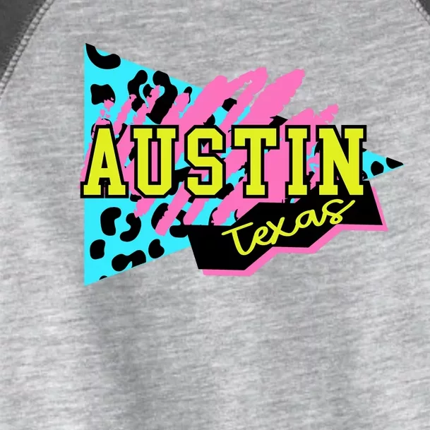 Austin Texas Retro 90s Toddler Fine Jersey T-Shirt