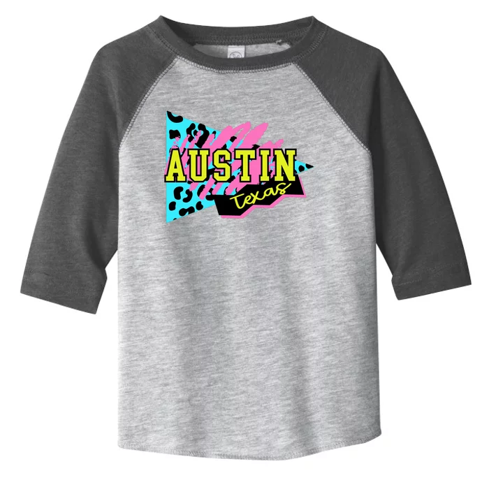 Austin Texas Retro 90s Toddler Fine Jersey T-Shirt