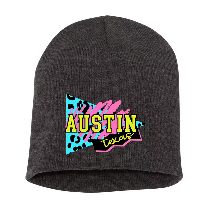 Austin Texas Retro 90s Short Acrylic Beanie