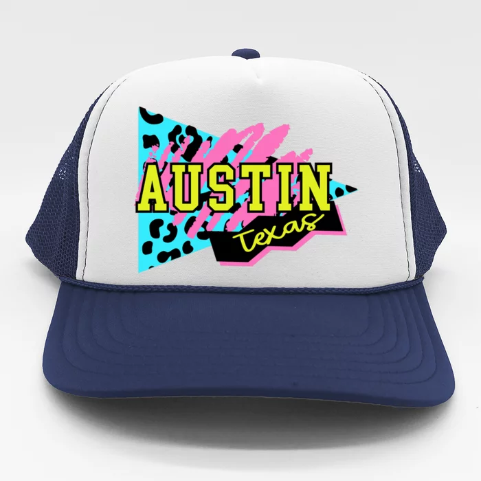 Austin Texas Retro 90s Trucker Hat