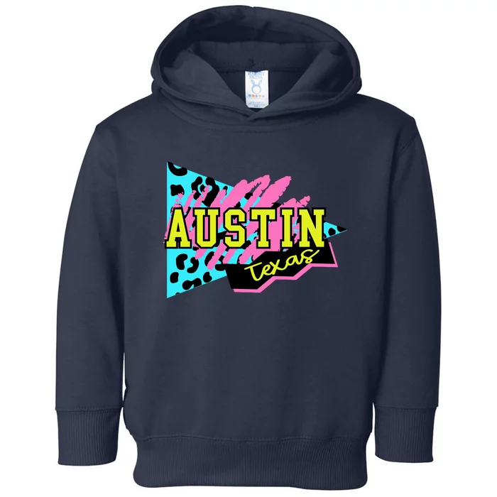 Austin Texas Retro 90s Toddler Hoodie