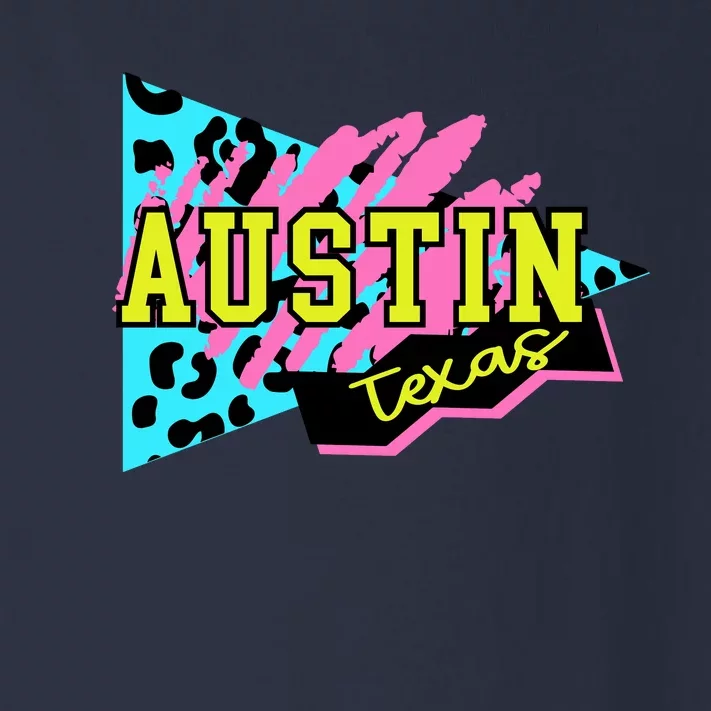 Austin Texas Retro 90s Toddler Long Sleeve Shirt