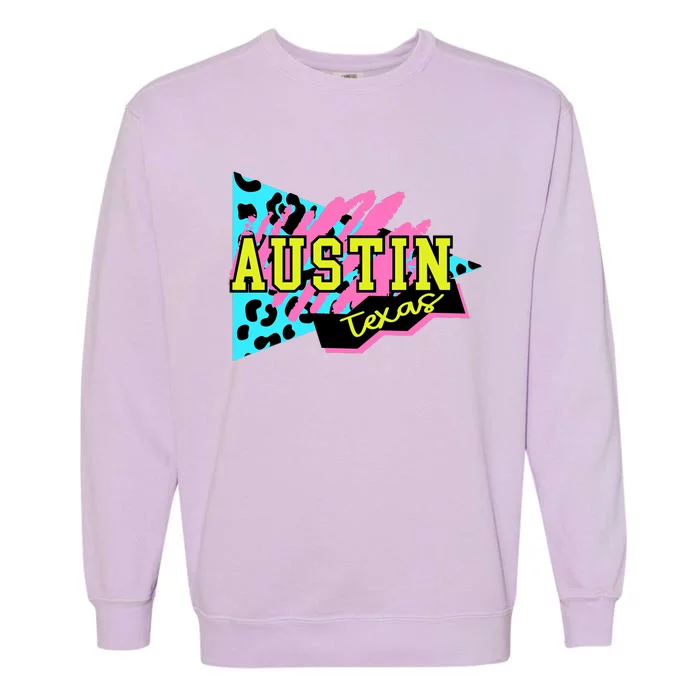 Austin Texas Retro 90s Garment-Dyed Sweatshirt