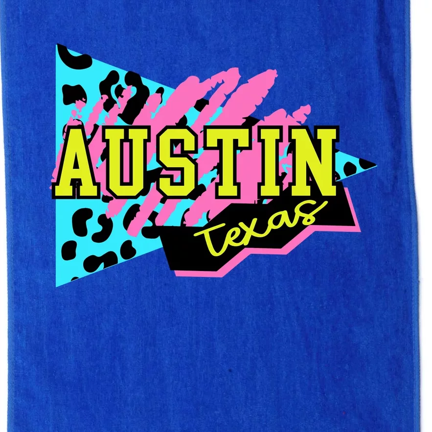 Austin Texas Retro 90s Platinum Collection Golf Towel