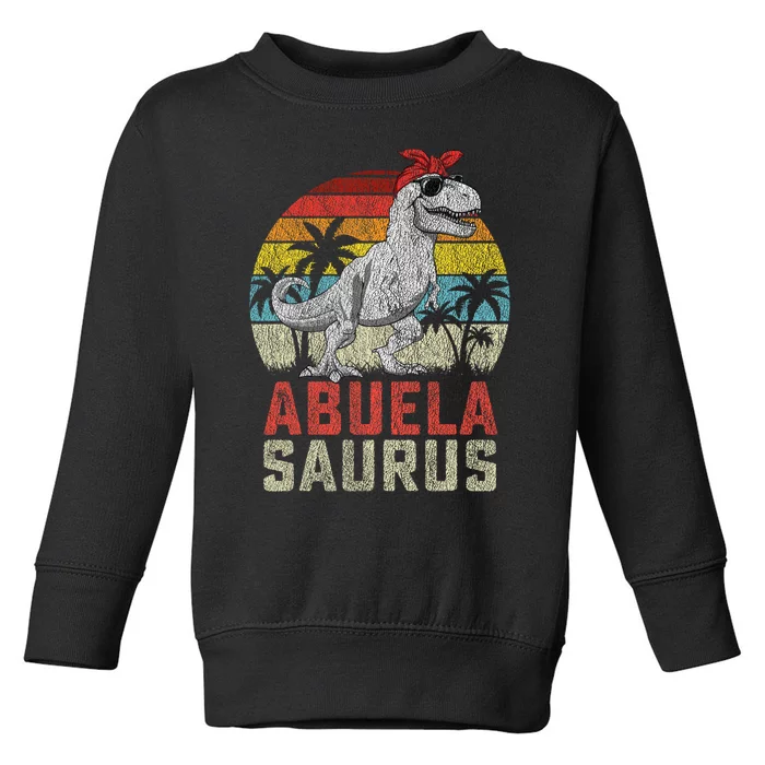 Abuelasaurus T Rex Dinosaur Abuela Saurus MotherS Family Toddler Sweatshirt