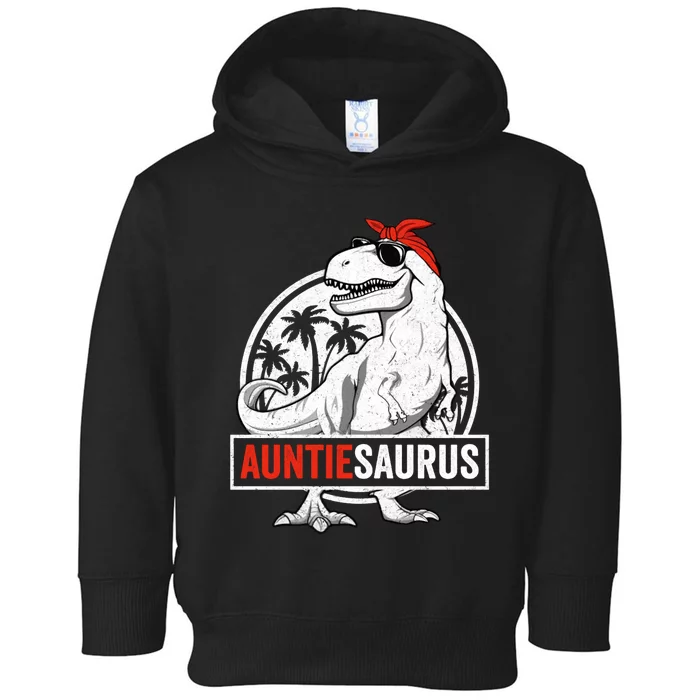 Auntiesaurus T Rex Dinosaur Auntie Saurus Family Matching Hoodie Toddler Hoodie