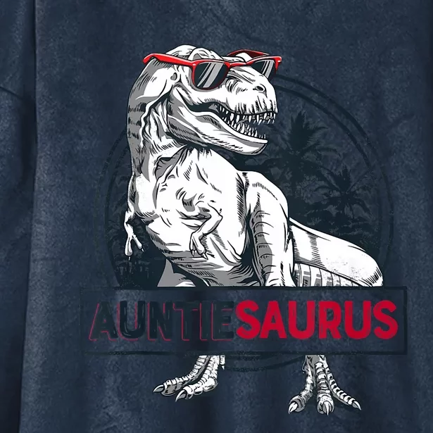 Auntiesaurus T Rex Dinosaur Auntie Saurus Family Matching Tank Top Hooded Wearable Blanket