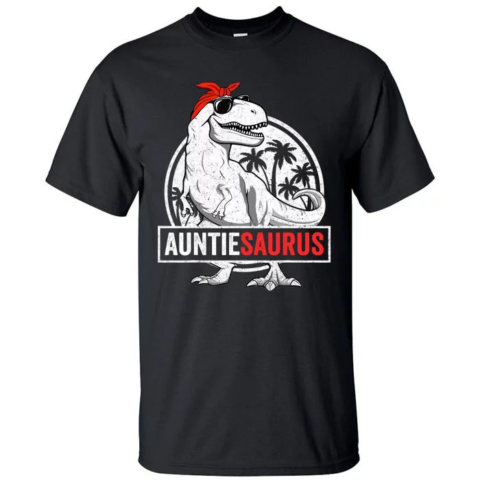 Auntiesaurus T Rex Dinosaur Auntie Saurus Family Matching Tall T-Shirt