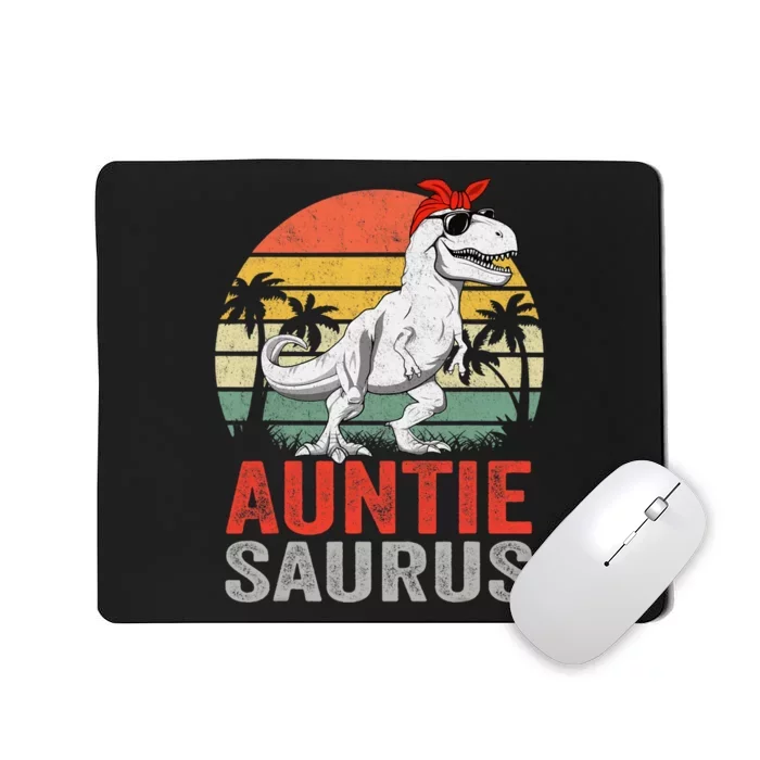 Auntiesaurus T Rex Dinosaur Auntie Saurus Family Matching Mousepad