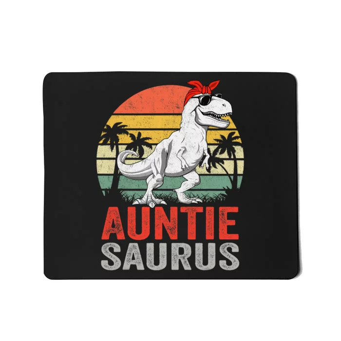 Auntiesaurus T Rex Dinosaur Auntie Saurus Family Matching Mousepad