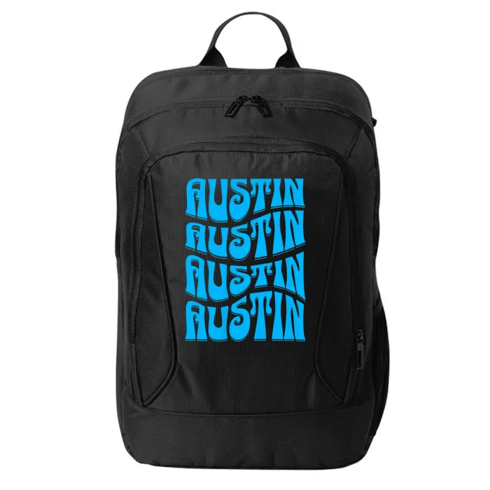 Austin Texas Retro 60s 70s Style Design City Backpack