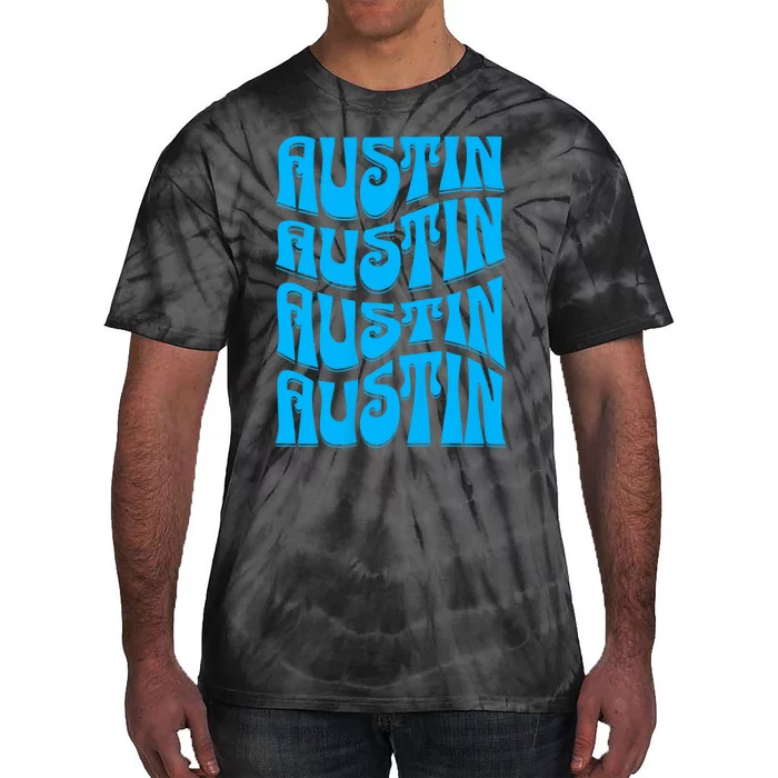 Austin Texas Retro 60s 70s Style Design Tie-Dye T-Shirt