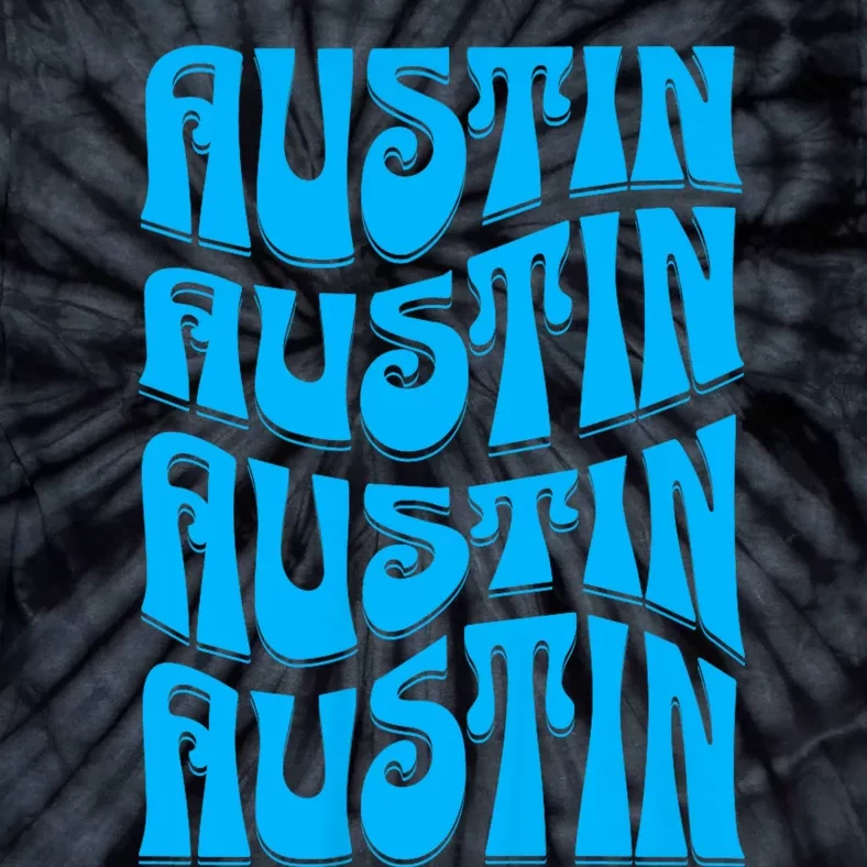 Austin Texas Retro 60s 70s Style Design Tie-Dye T-Shirt