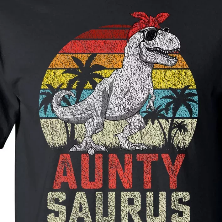 Auntysaurus T Rex Dinosaur Aunty Saurus MotherS Family Tall T-Shirt