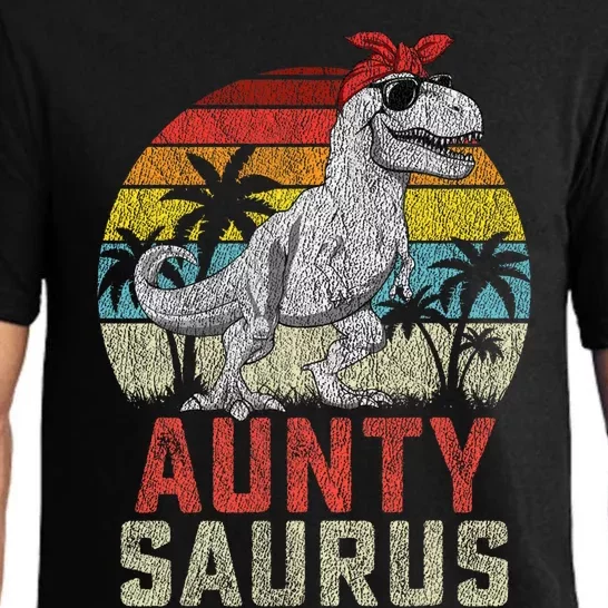 Auntysaurus T Rex Dinosaur Aunty Saurus MotherS Family Pajama Set