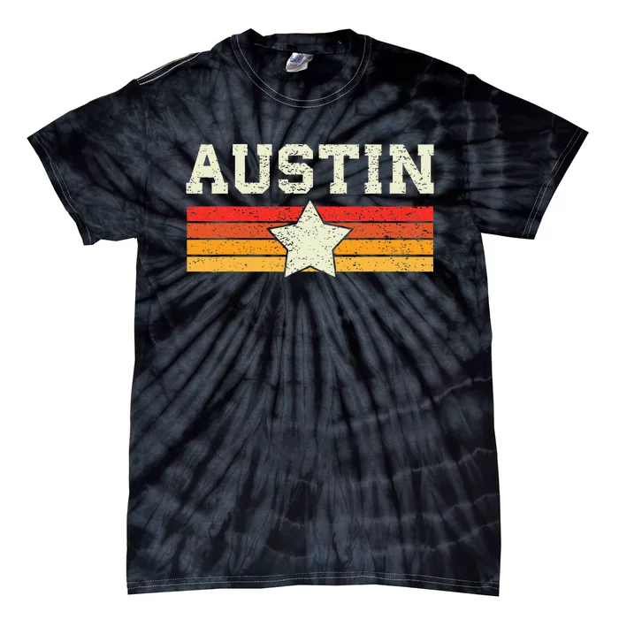 Austin Texas Retro Vintage Gift Tie-Dye T-Shirt