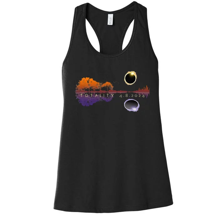 America Totality Reflections 4824 Sun Eclipse Women's Racerback Tank