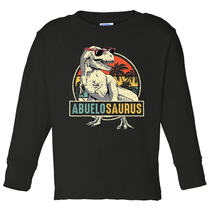 Abuelosaurus T Rex Dinosaur Abuelo Saurus Family Matching Toddler Long Sleeve Shirt