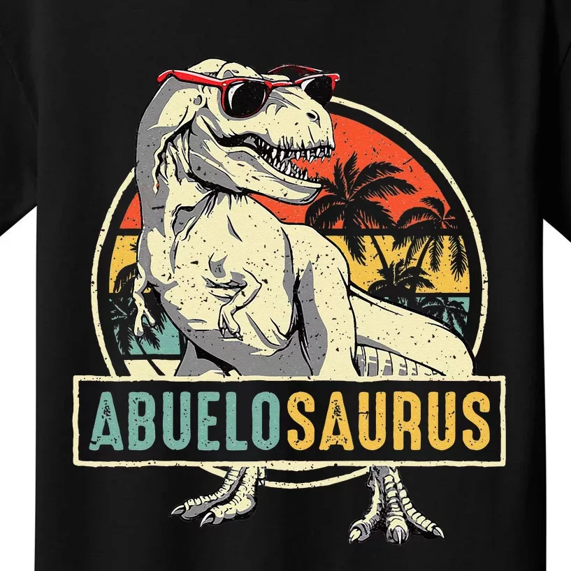 Abuelosaurus T Rex Dinosaur Abuelo Saurus Family Matching Kids T-Shirt