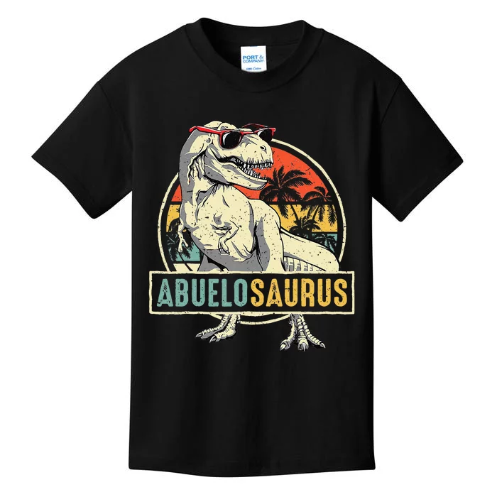 Abuelosaurus T Rex Dinosaur Abuelo Saurus Family Matching Kids T-Shirt