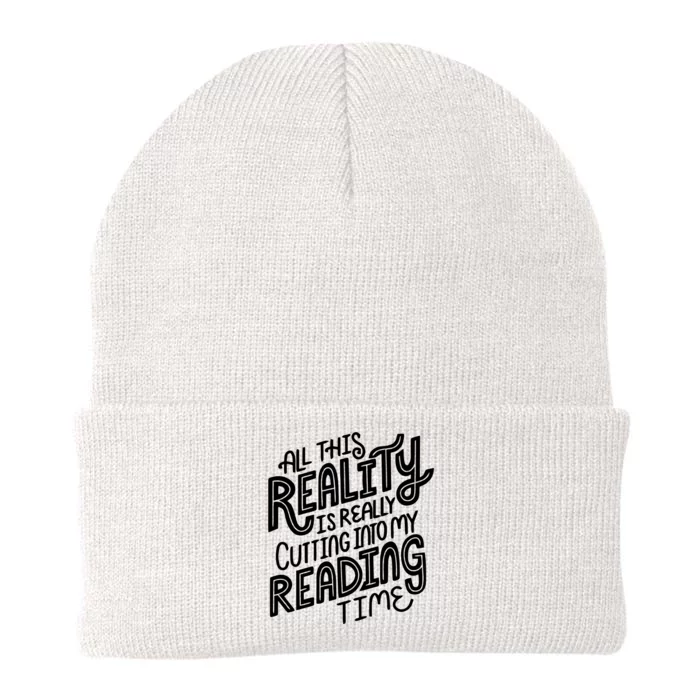 All This Reality Is Good Cut In My Reading Time Knit Cap Winter Beanie