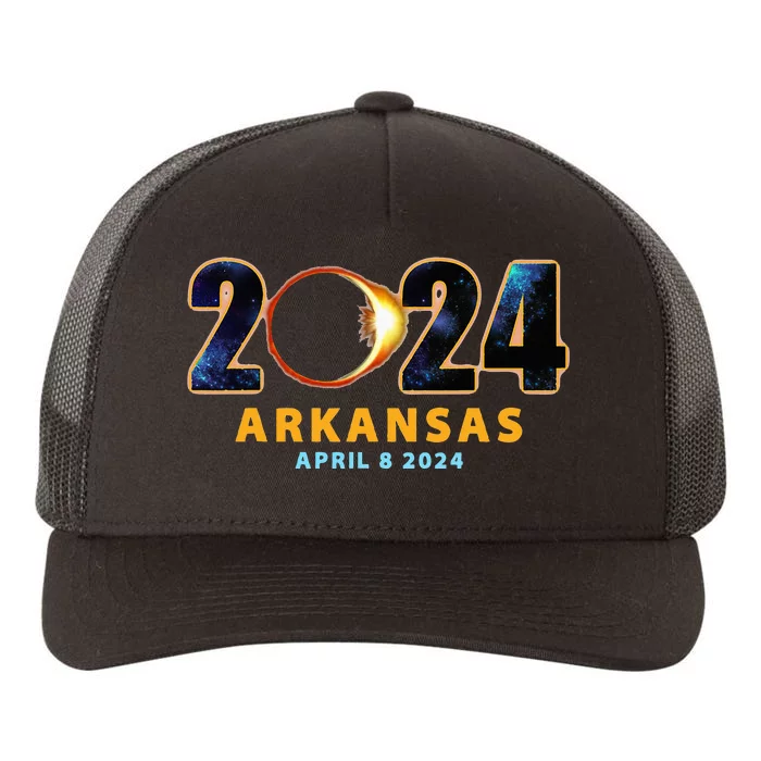 Arkansas Total Solar Eclipse 2024 Yupoong Adult 5-Panel Trucker Hat