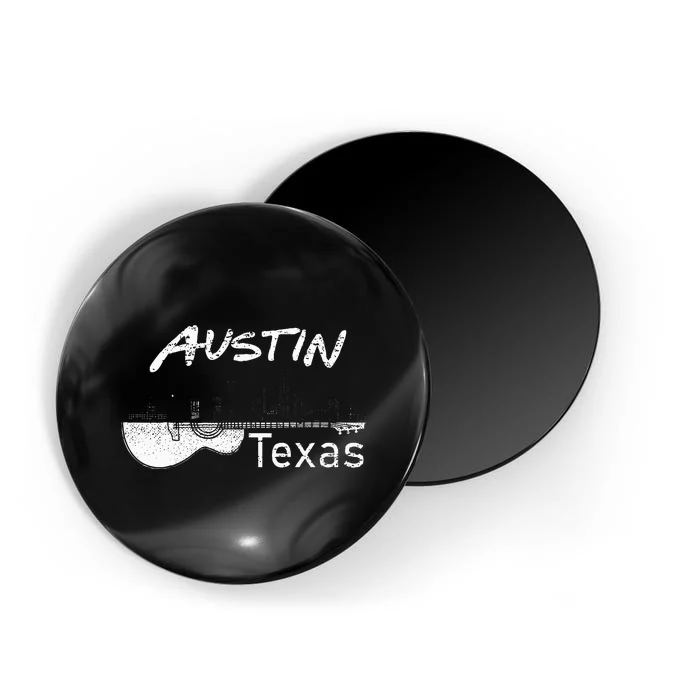 Austin Texas Souvenir Guitar Music Lover Austin Magnet